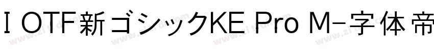 I OTF新ゴシックKE Pro M字体转换